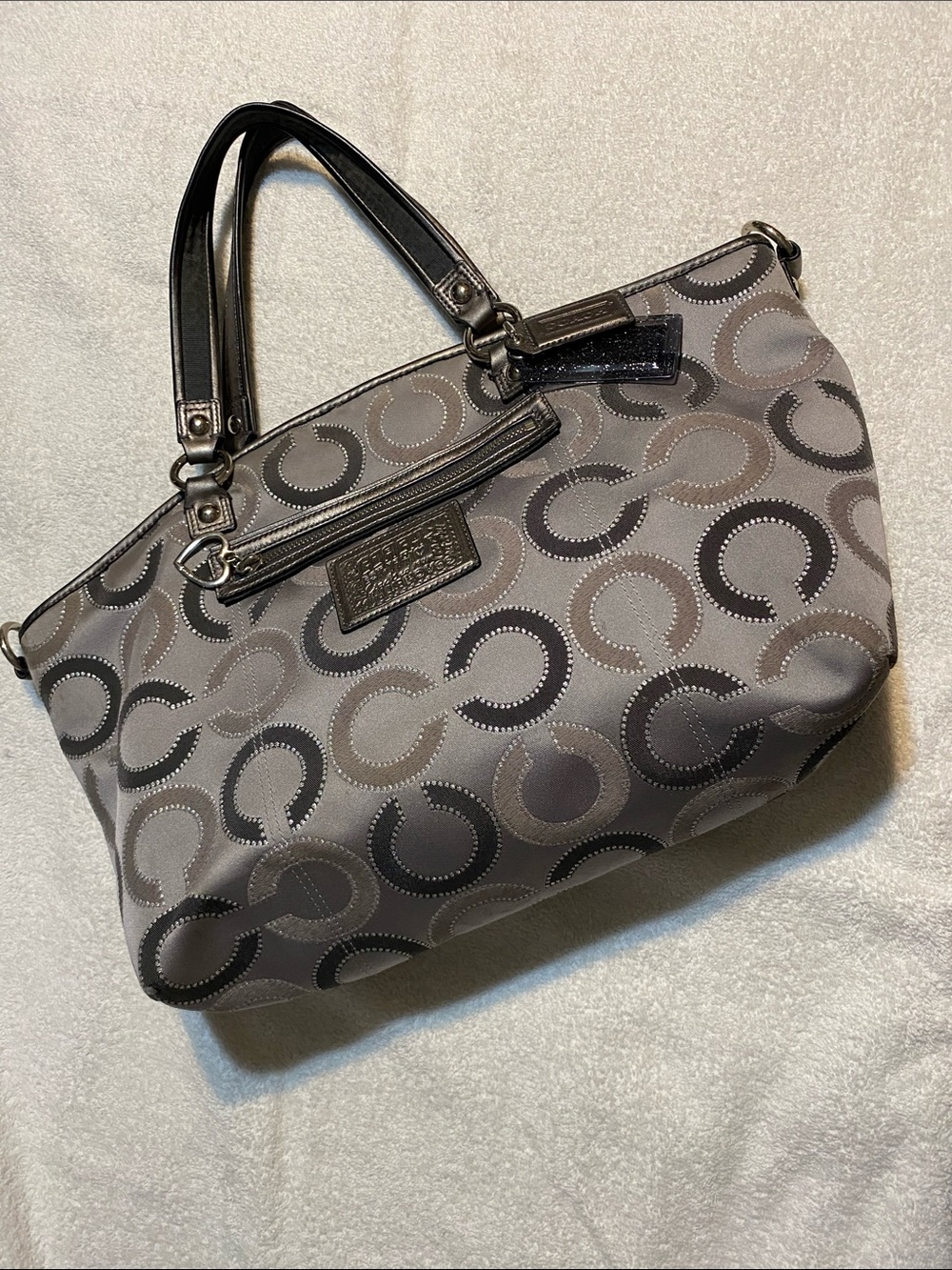 Coach Gray Poppy Bag